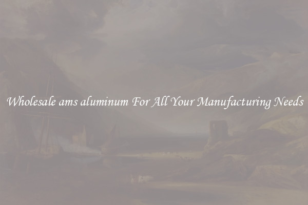 Wholesale ams aluminum For All Your Manufacturing Needs