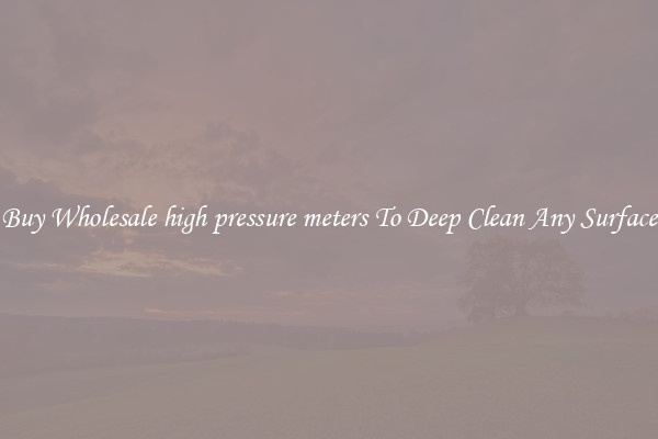 Buy Wholesale high pressure meters To Deep Clean Any Surface
