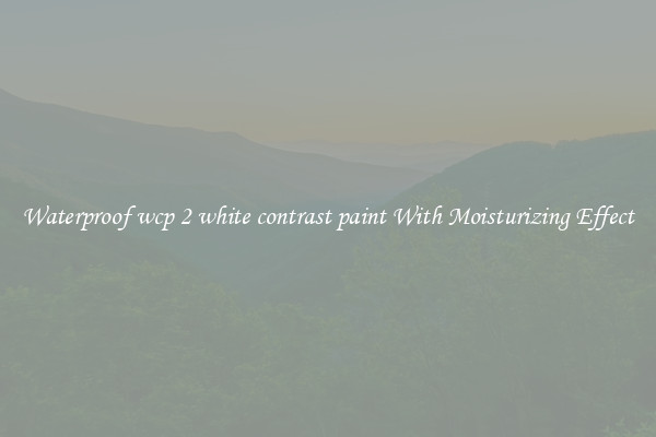 Waterproof wcp 2 white contrast paint With Moisturizing Effect