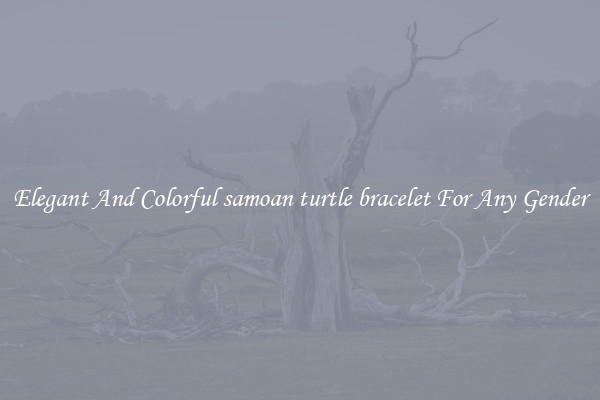 Elegant And Colorful samoan turtle bracelet For Any Gender