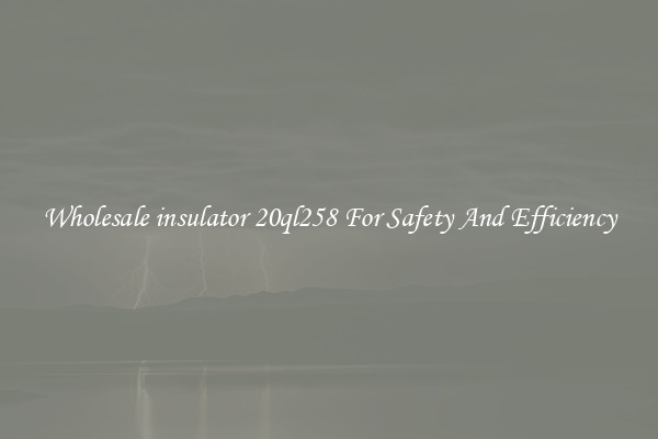 Wholesale insulator 20ql258 For Safety And Efficiency
