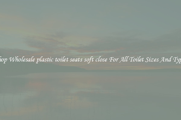 Shop Wholesale plastic toilet seats soft close For All Toilet Sizes And Types