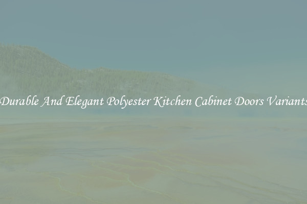 Durable And Elegant Polyester Kitchen Cabinet Doors Variants