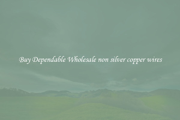 Buy Dependable Wholesale non silver copper wires