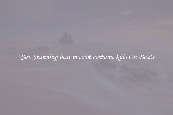Buy Stunning bear mascot costume kids On Deals