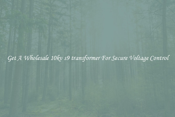 Get A Wholesale 10kv s9 transformer For Secure Voltage Control