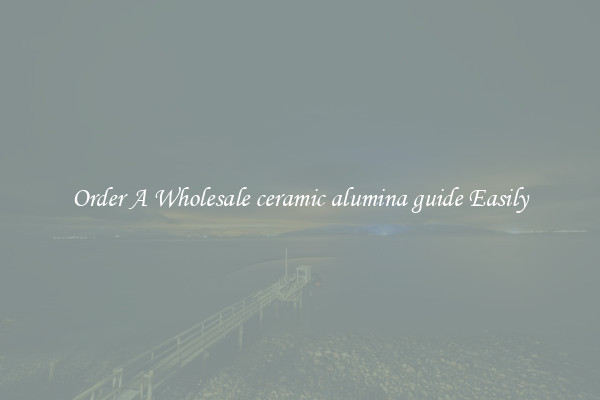 Order A Wholesale ceramic alumina guide Easily