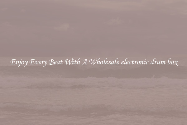 Enjoy Every Beat With A Wholesale electronic drum box